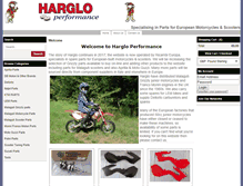 Tablet Screenshot of harglo-performance.com